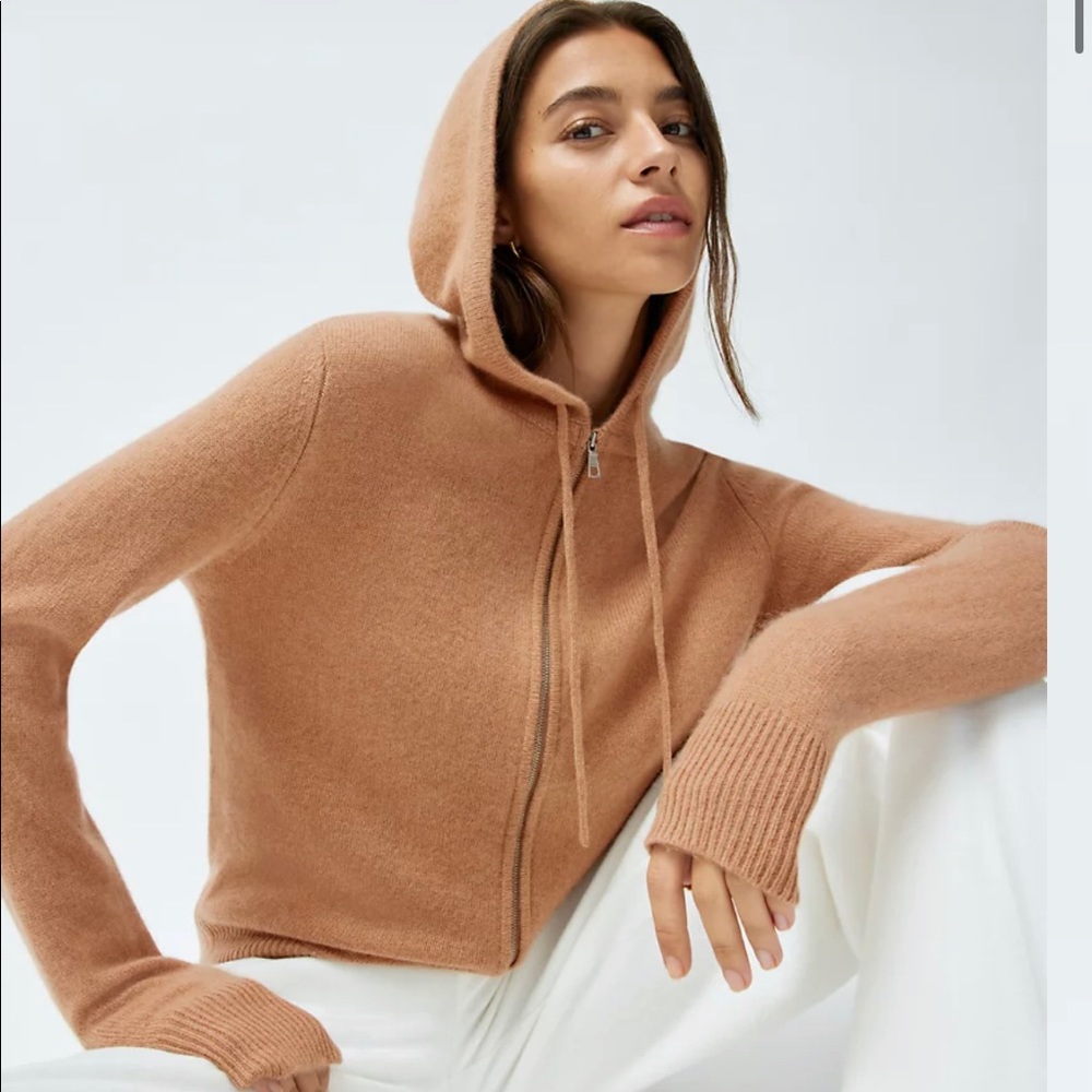 Aritzia by Barbaton Luxe Cashmere Zip-Up